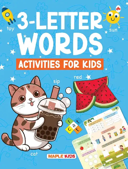 3-Letter Words Activities For Kids (Age 3+) by Maple Press In House