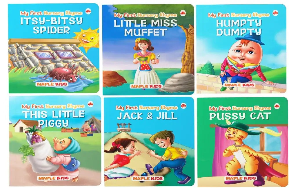 My First Library Of Nursery Rhymes (Set Of 6 Books)  by Maple Press In House