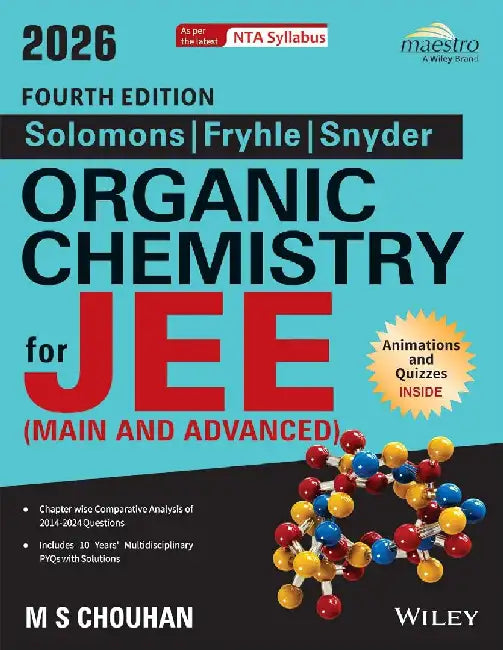 Solomons Fryhle Snyder Organic Chemistry For Jee Main And Advance