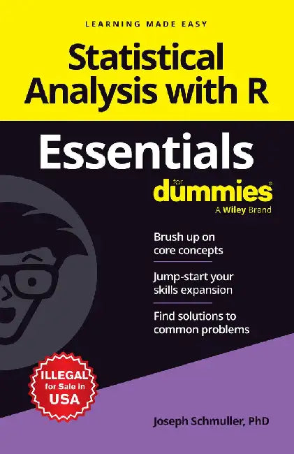 Statistical Analysis with R Essentials For Dummies by Joseph Schmuller