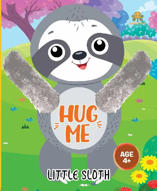 Booktopus Hug Me Hand Puppet Board Book  Little Sloth Interactive Bedtime Story With Soft Arms  Early Learning Books For Kids 4 Years by Booktopus