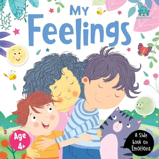Booktopus Slide And Learn Board Book  My Feelings Emotional Learning Book  Interactive Books For Kids 4 Years  Social Skills Development by Booktopus