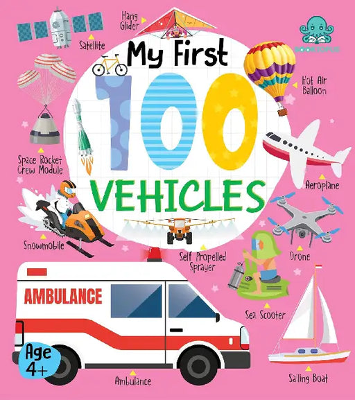 Booktopus Board Book My First 100 Vehicles Early Learning Books For Kids Picture Books For Baby 4 Years by Booktopus