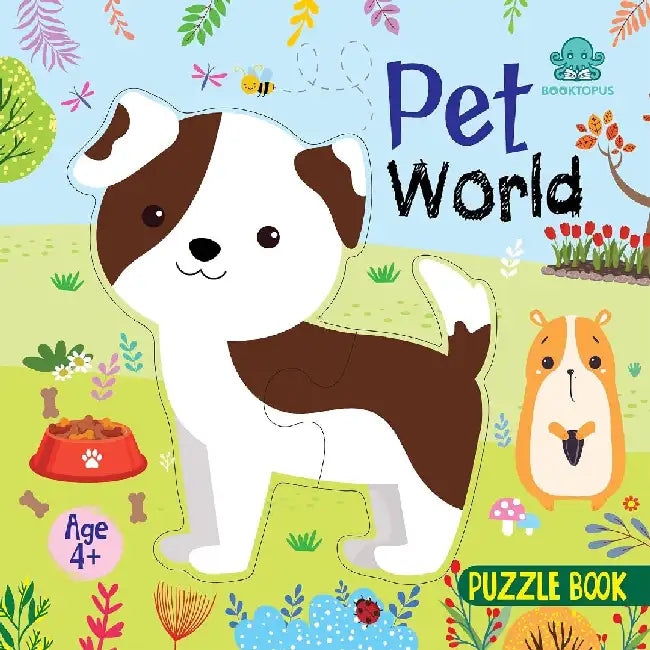 Booktopus Square Puzzle Board Book  Pet World Learning Puzzle With Easy Grip Pieces  Educational Toys For Kids 4 Years  Motor Skills De by Booktopus