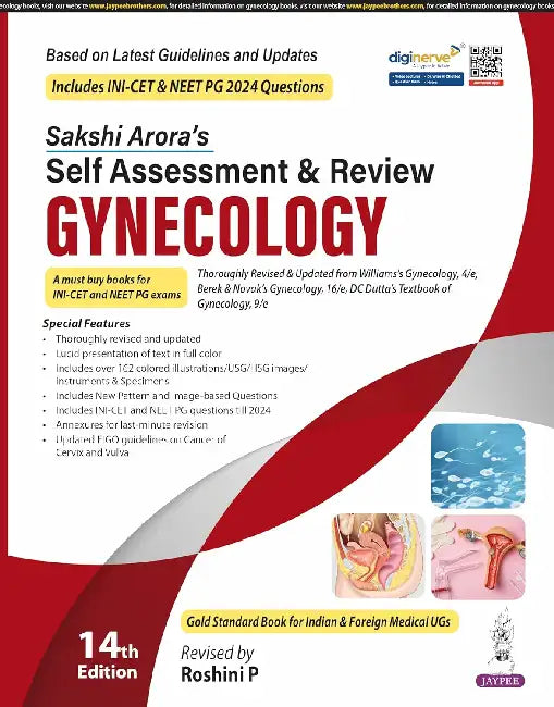 Sakshi Arora's Self Assessment & Review Gynecology by Roshini P