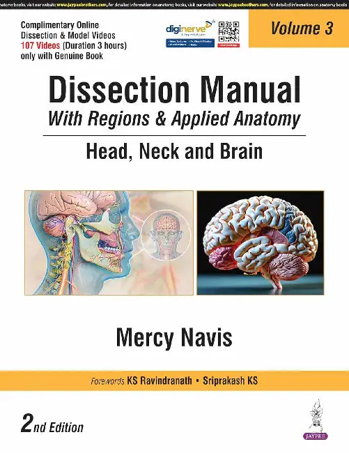 Dissection Manual With Regions & Applied Anatomy Head, Neck And Brain by Mercy Navis