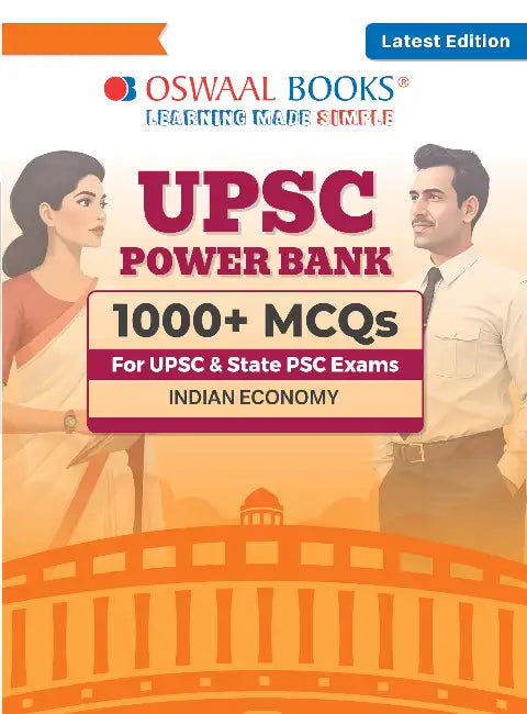 Oswaal UPSC Power Bank:1000+ MCQs for UPSC and State PSCs Exams Indian Economy by Oswaal Editorial Board