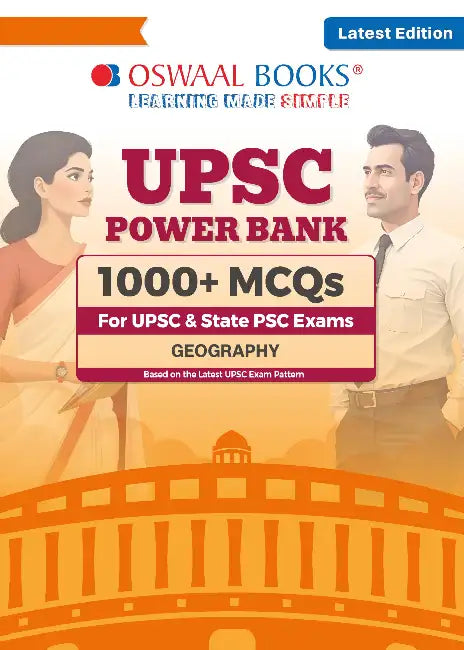 Oswaal UPSC Power Bank:1000+ MCQs for UPSC and State PSCs Exams Geography by Oswaal Editorial Board