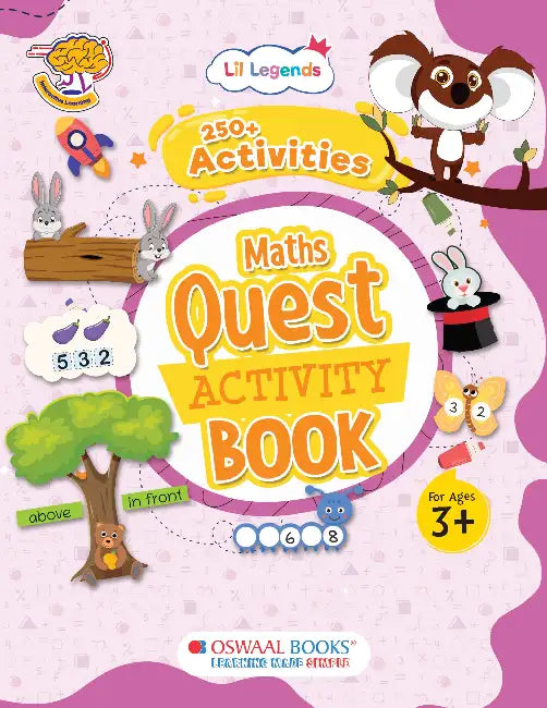 Oswaal Lil Legends Maths Activity Book for Kids Age 3–5 | Counting, Number Recognition & Early Math Skills | Preschool Learning Activities by Oswaal Editorial Board