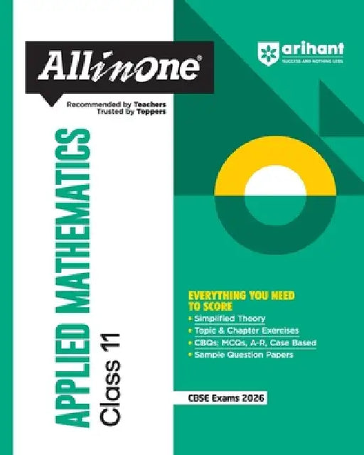 AIO CBSE Applied Mathematics 11th by Laxman Prasad Brijesh Dwevedi
