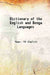 Dictionary of The English and Benga Languages by Anonymous
