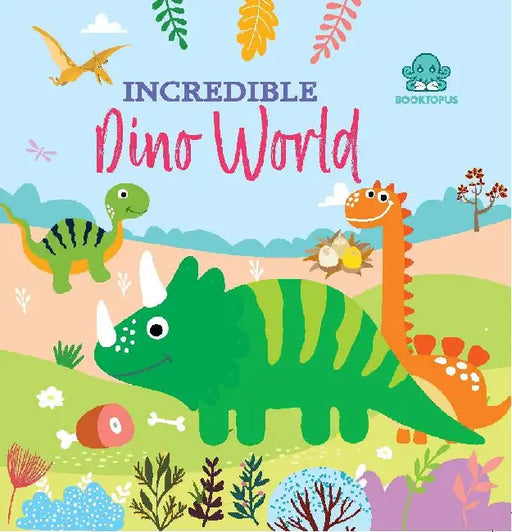 Booktopus Incredible Dino World Tail Board Book  Interactive Book With Cloth Tails For Toddlers  Early Learning Books For Kids 4 Years by Booktopus