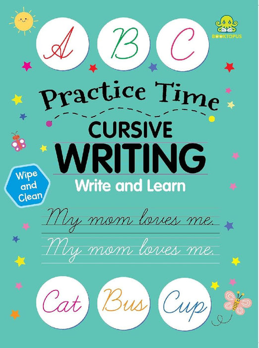Booktopus Lets Practice Wipe And Clean Cursive Writing  Learning Activity Books For Kids 6 Years  Early Learning Books by Booktopus