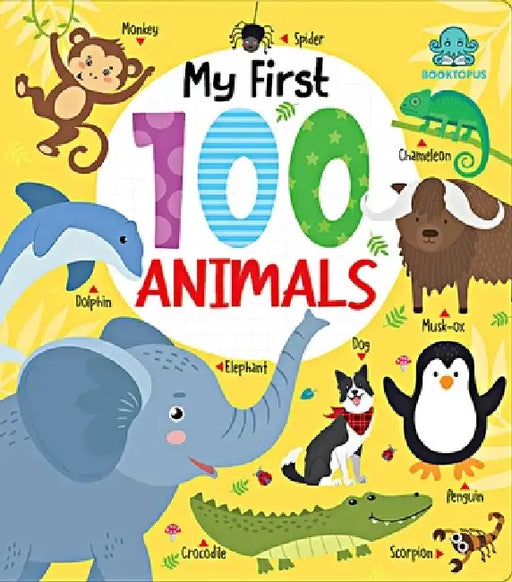 My First 100 Animals Board Book by Booktopus
