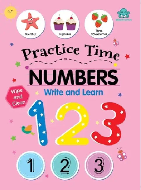 Let's Practice Wipe N Clean Numbers by Booktopus
