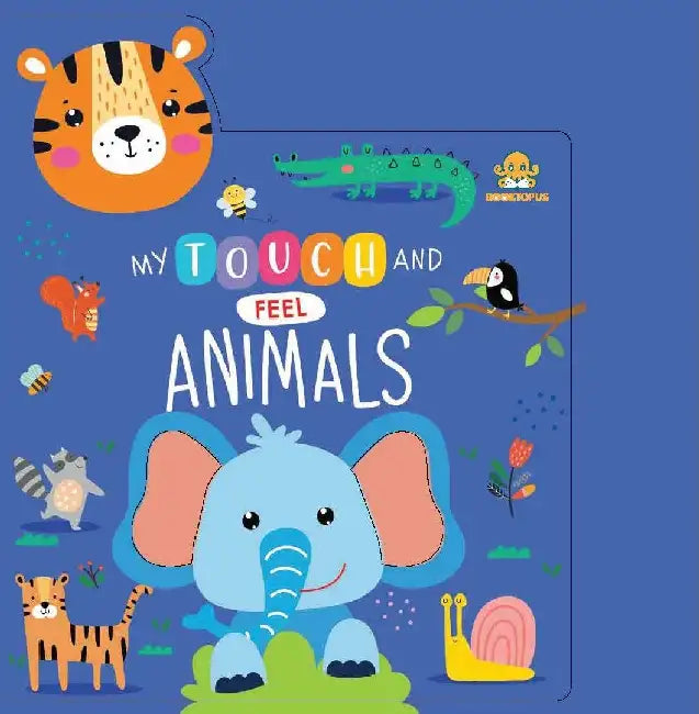 Booktopus My Touch And Feel Jungle Animals Sensory Book For Toddlers  Textured Baby Books For 4 Years  Interactive Learning Books by Booktopus
