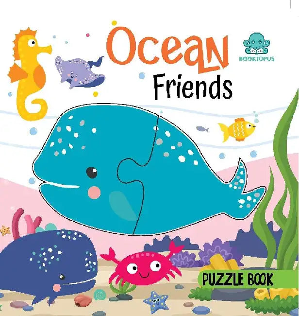 Booktopus Ocean Friends Puzzle Board Book World Learning Puzzle With Easy Grip Pieces  Educational Toys For Kids 4 Years  Motor Skills De by Booktopus