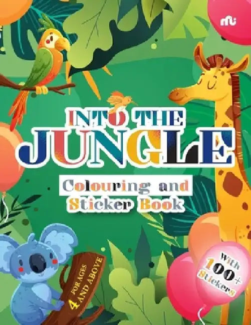 Into the Jungle: Colouring and Sticker Book by Moonstone