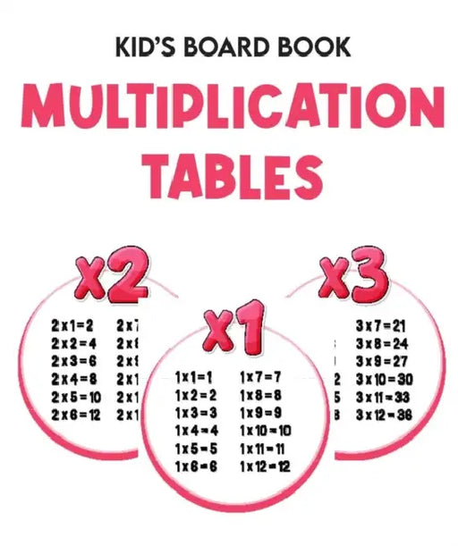 Kids Board Book Multiplication Table by Moonstone