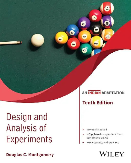 Design And Analysis Of Experiments, Wiley India Adaptation