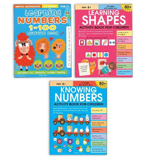 Math Activity Books Pack 1 by Wonder House Books