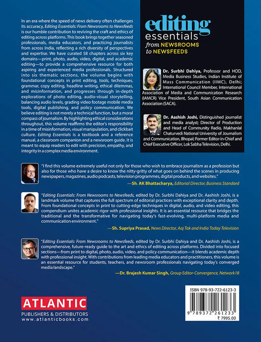 Editing Essentials: From Newsrooms to Newsfeeds by Surbhi Dahiya