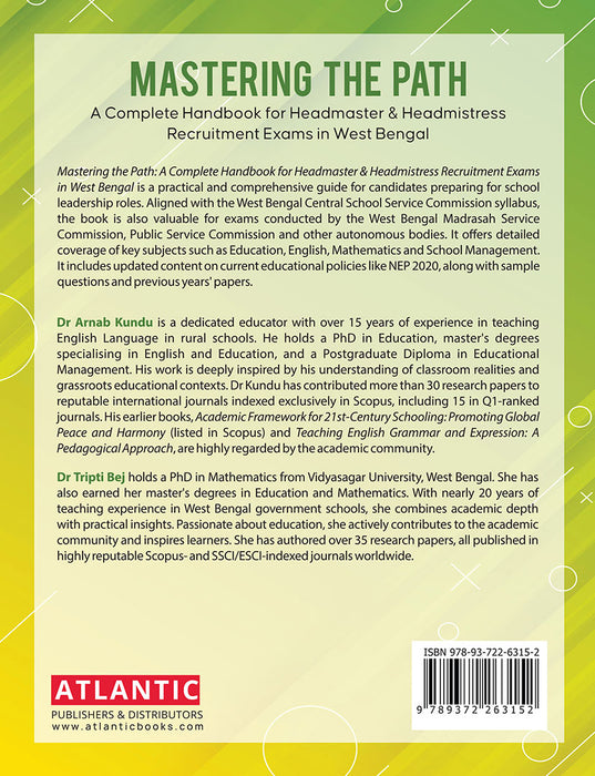 Mastering the Path: A Complete Handbook for Headmaster & Headmistress Recruitment Exams in West Bengal by Dr Arnab Kundu, Dr Tripti Bej