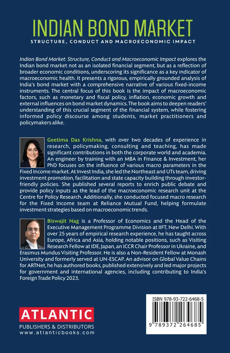 Indian Bond Market: Structure, Conduct and Macroeconomic Impact by Geetima Das Krishna, Biswajit Nag  | atlanticbooks.com