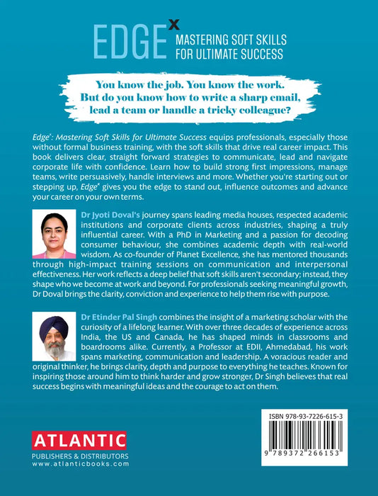 Edgex : Mastering Soft Skills for Ultimate Success by Dr Jyoti Doval's, Dr Etinder Pal Singh