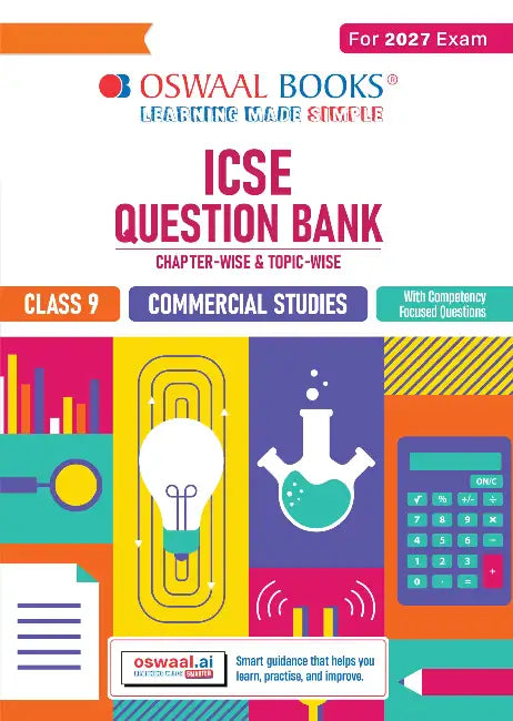 Icse Question Bank Chapterwise Topicwise Class 9 Commercial Studies For 2027 Exam by Oswaal Editorial Board