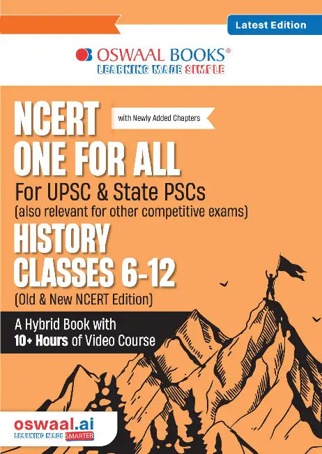 Oswaal NCERT One For All Book for UPSC & State PSCs | History Classes 6-12 (Old & New NCERT Edition) Latest Edition by Oswaal Editorial Board