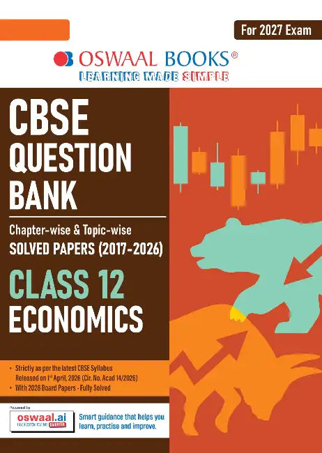 CBSE Question Bank Chapterwise Topicwise Solved Papers Economics Class12 For 2027 Exam by Oswaal Editorial Board