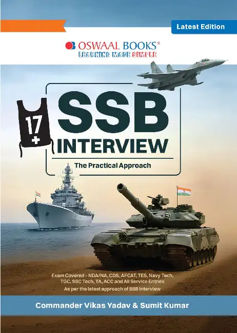 Oswaal SSB Interview The Practical Approach | Master Psychology, GTO, Interview Tasks, OLQ Development | NDA, CDS, AFCAT, TA, SSC Tech & All Service Entries by Cdr Vikas Yadav & Sumit Kumar by Cdr Vikas Yadav