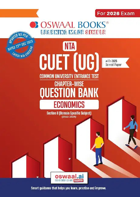 Oswaal Nta Cuet (UG) Chapter-Wise Question Bank Economics For 2026 Exam by Oswaal Editorial Board