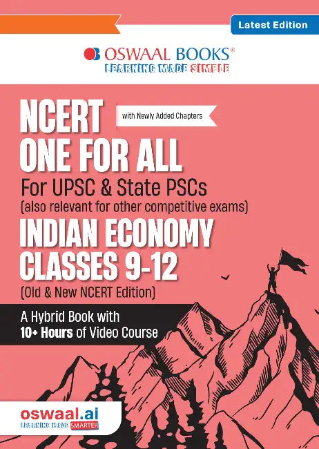 Oswaal NCERT One For All Book for UPSC & State PSCs | Indian Economy Classes 9-12 (Old & New NCERT Edition) by Oswaal Editorial Board