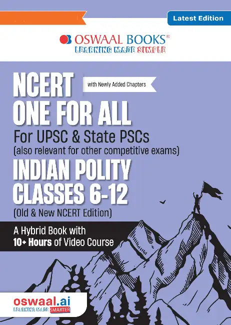 Oswaal NCERT One For All Book for UPSC & State PSCs | Indian Polity Classes 6-12 (Old & New NCERT Edition) Latest Edition by Oswaal Editorial Board