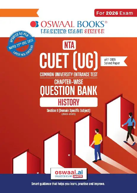 Oswaal Nta Cuet (UG) Chapter-Wise Question Bank History For 2026 Exam by Oswaal Editorial Board