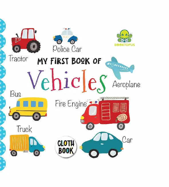 Booktopus My First Vehicles Cloth Book by Booktopus