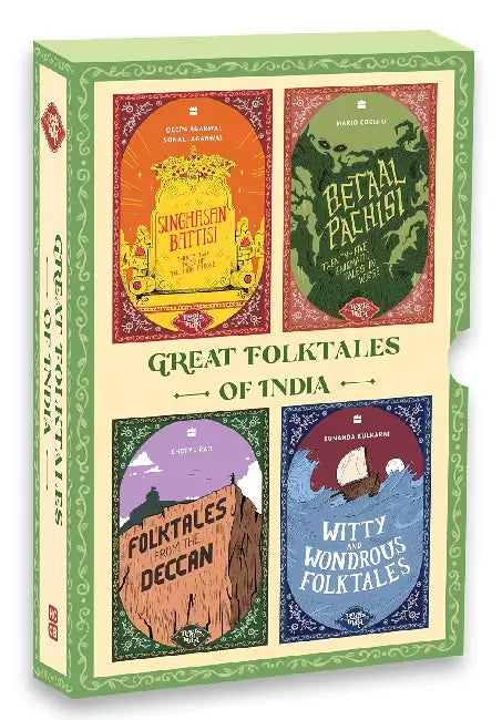 Roots Of India: The Great Folktales Of India Set Of 4 Books by Mario Coelho