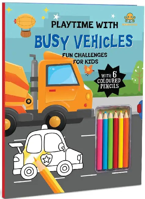 Vehicles Playtime Activity Book by Booktopus