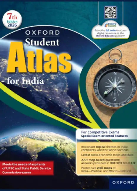 Oxford Student Atlas for India | For UPSC and Other Competitive Exams by Oxford University Press