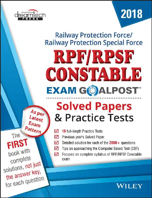 RPF/RPSF Constable Exam Goalpost Solved Papers and Practice Tests, 2018 by DT Editorial Services