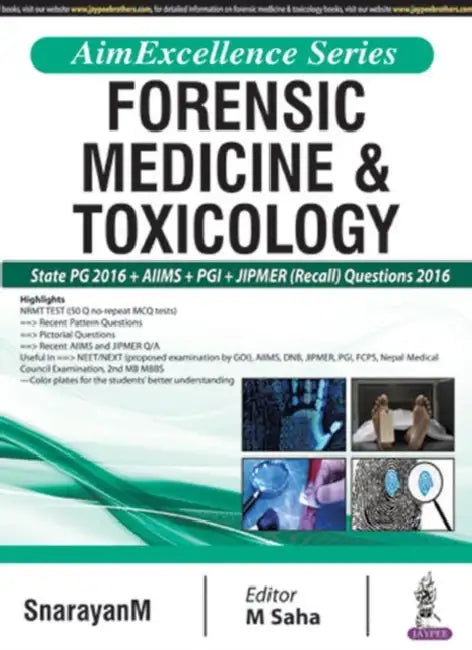 Aim Excellence Series Forensic Medicine & Toxicology by Snarayanm