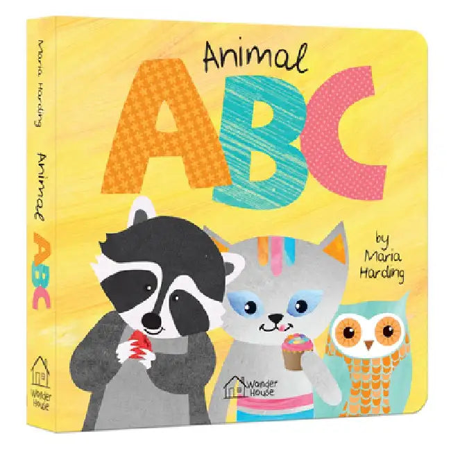 Animal ABC: Playful Animals Teach A to Z (Padded Board Book) by Wonder House Books