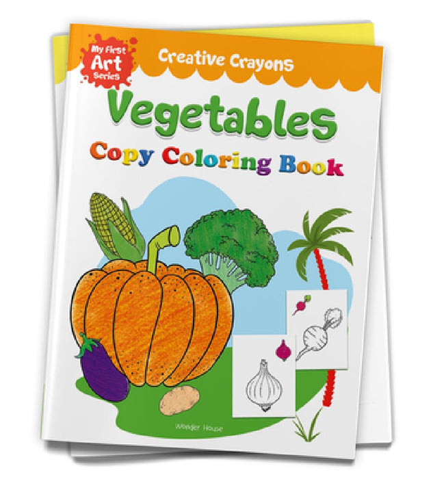 Vegetables: Crayon Copy Colour Books by Wonder House Books