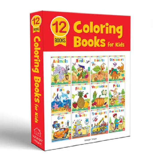 Colouring Books For Kids: 12 Books by Wonder House Books