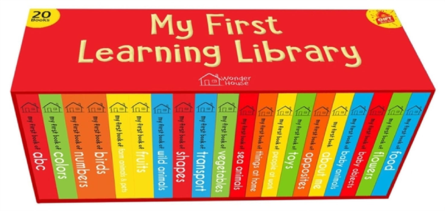 My First Complete Learning Library: Boxset of 20 Board Books Gift Set for Kids (Horizontal Design) by Wonder House Books