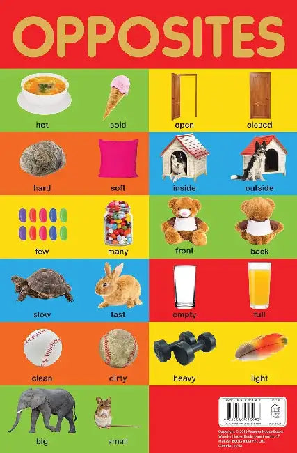 Opposites Chart by Wonder House Books