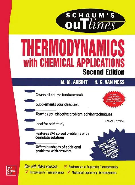 Schaum's Outline Of Thermodynamics With Chemical Applications 2e by Abbott M.M.
