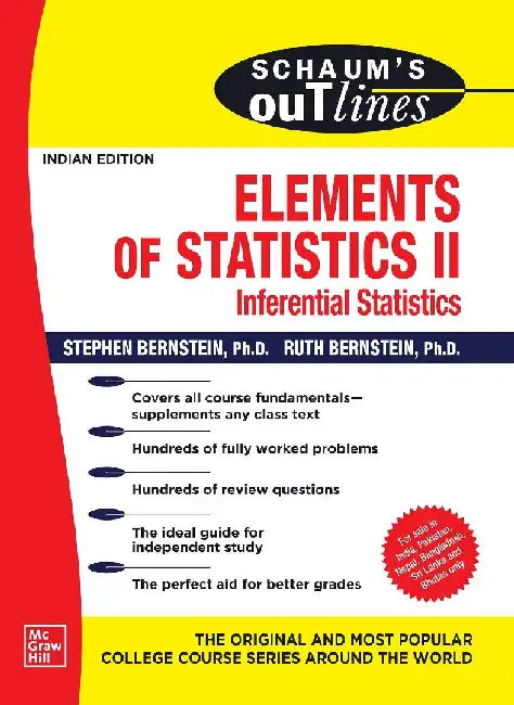 Schaum's Outline Of Elements Of Statistics II Inferential Statistics by Bernstein S.